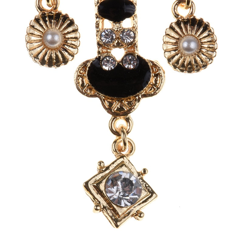 Larissa Baroque Bejewel Cross Earrings - 2 Styles
