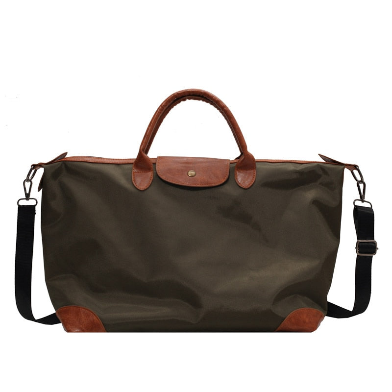 Laura Nylon+Leather Weekender Bags - 3 Colors