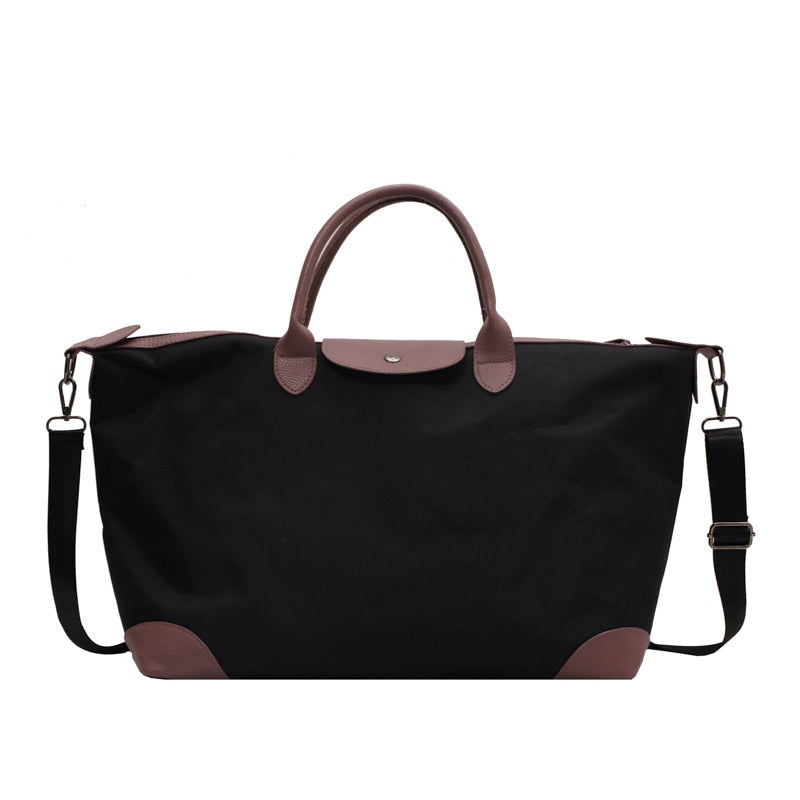 Laura Nylon+Leather Weekender Bags - 3 Colors