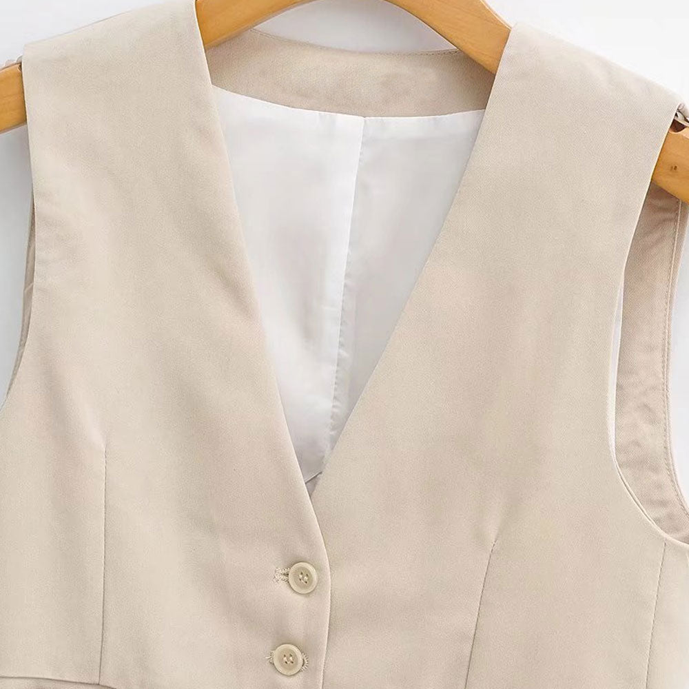 Leah V-neck Vest Tops - 3 Colors