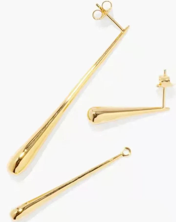 Line Water Drop Earrings
