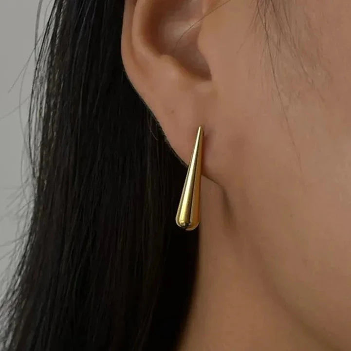 Line Water Drop Earrings
