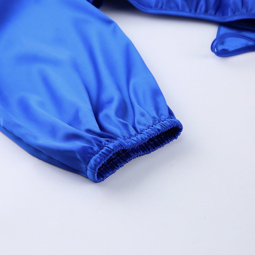 Linia Cropped Lace-Up Satin Top - 3 Colors