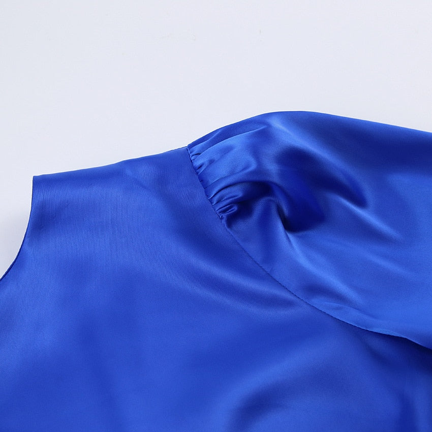 Linia Cropped Lace-Up Satin Top - 3 Colors