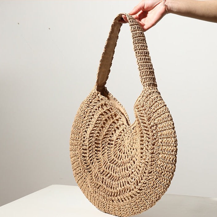 Lisna Seashell Straw Hobo Bags - 2 Colors