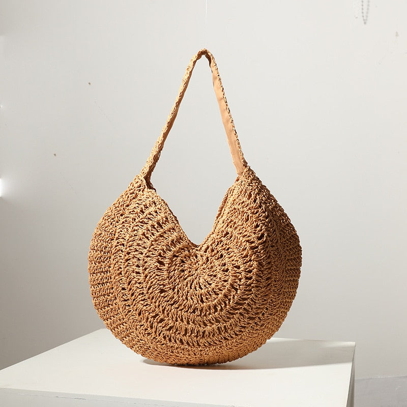 Lisna Seashell Straw Hobo Bags - 2 Colors