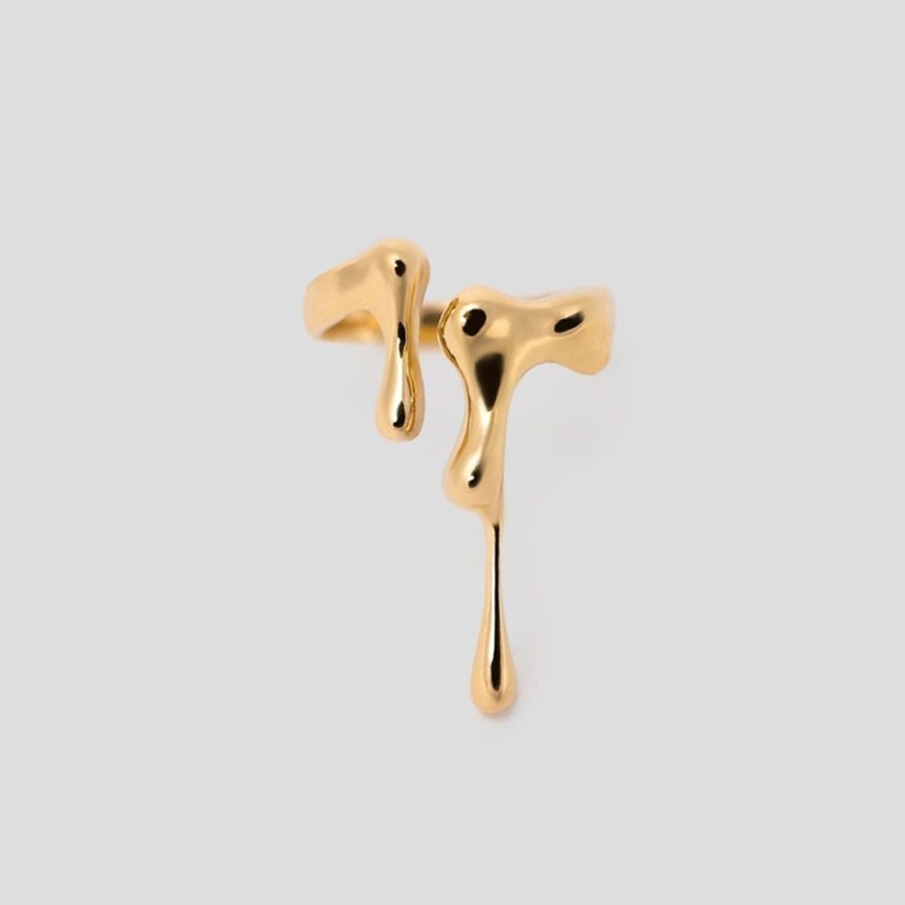 Lloise Dripping Liquid Rings - Gold or Silver