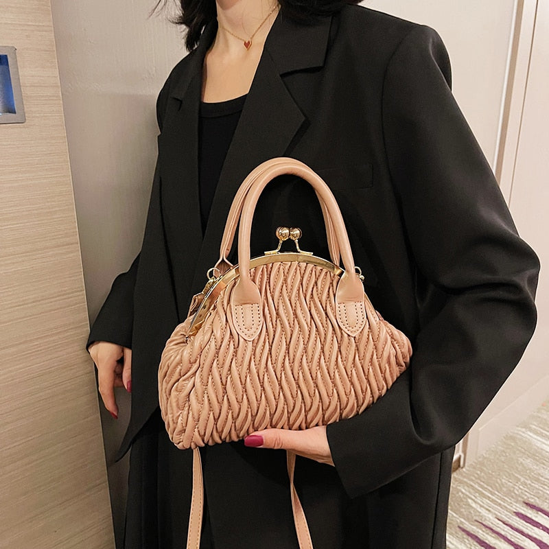 Loreth Chevron Pattern Woven Coin Bags - 7 Colors