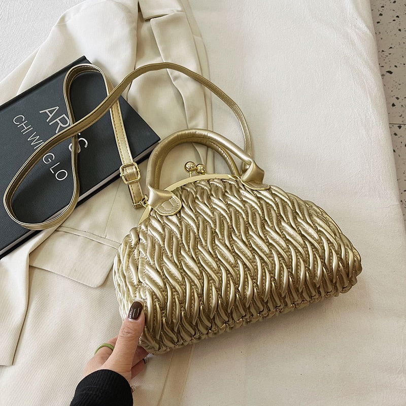 Loreth Chevron Pattern Woven Coin Bags - 7 Colors