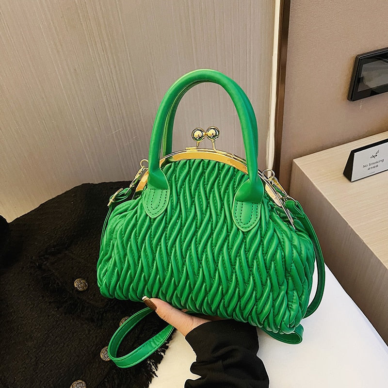 Loreth Chevron Pattern Woven Coin Bags - 7 Colors