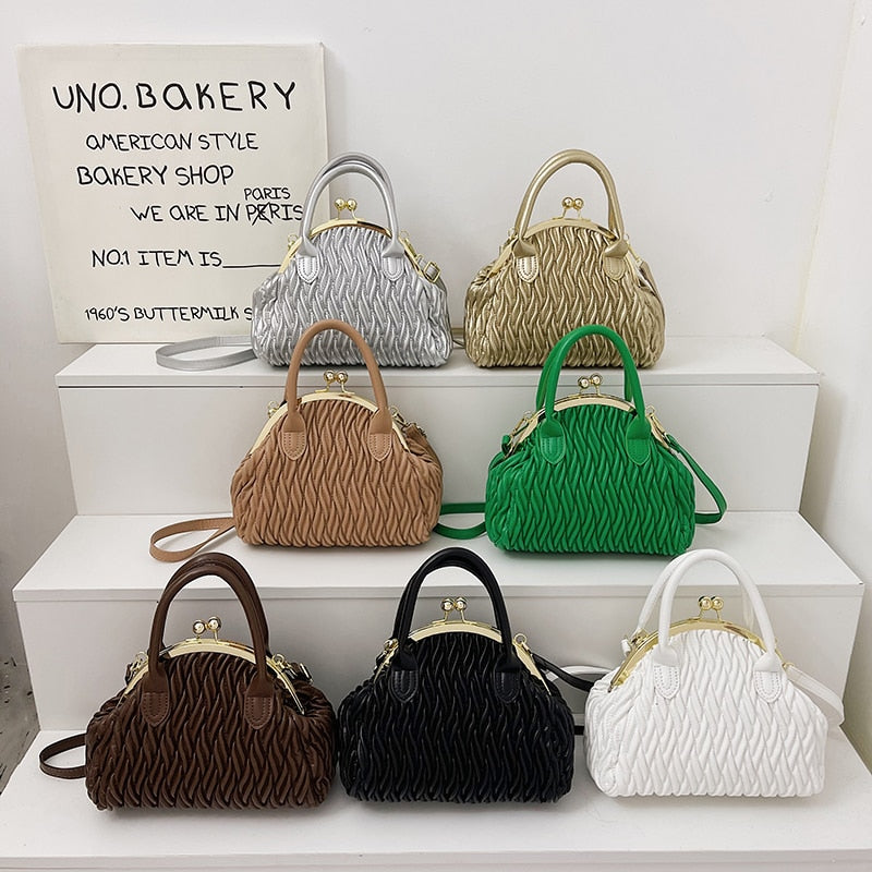 Loreth Chevron Pattern Woven Coin Bags - 7 Colors