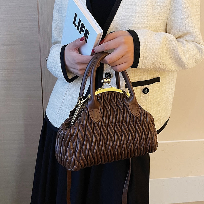 Loreth Chevron Pattern Woven Coin Bags - 7 Colors