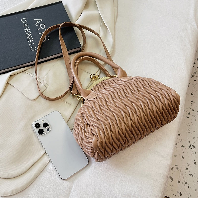 Loreth Chevron Pattern Woven Coin Bags - 7 Colors