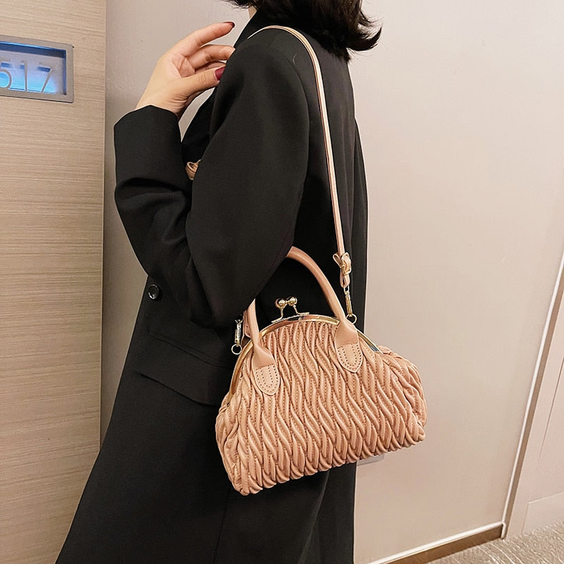 Loreth Chevron Pattern Woven Coin Bags - 7 Colors