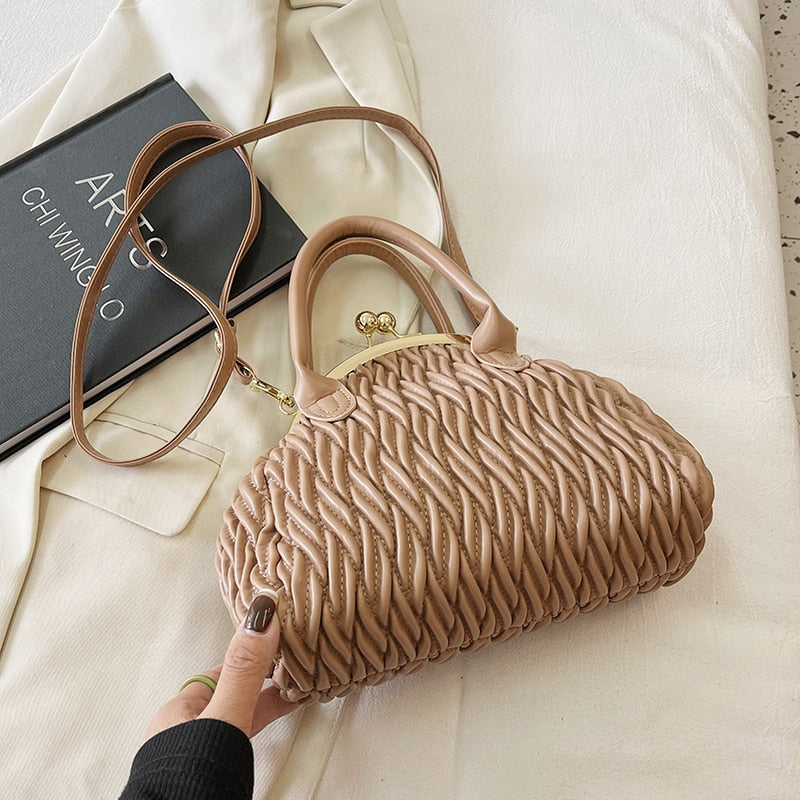 Loreth Chevron Pattern Woven Coin Bags - 7 Colors