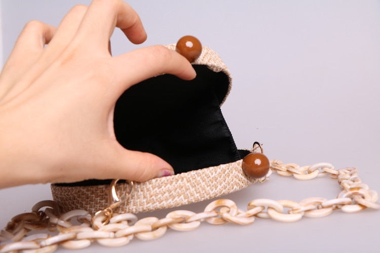 Lorie Round Mini Bag With Resin Straps - 3 Styles