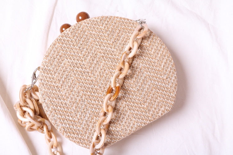 Lorie Round Mini Bag With Resin Straps - 3 Styles