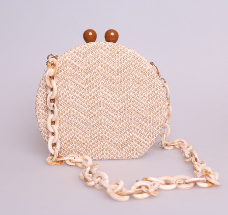 Lorie Round Mini Bag With Resin Straps - 3 Styles