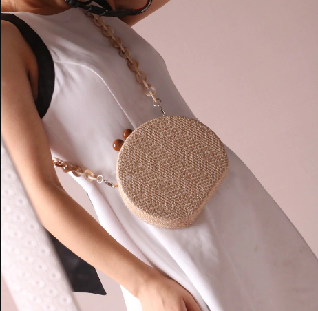 Lorie Round Mini Bag With Resin Straps - 3 Styles