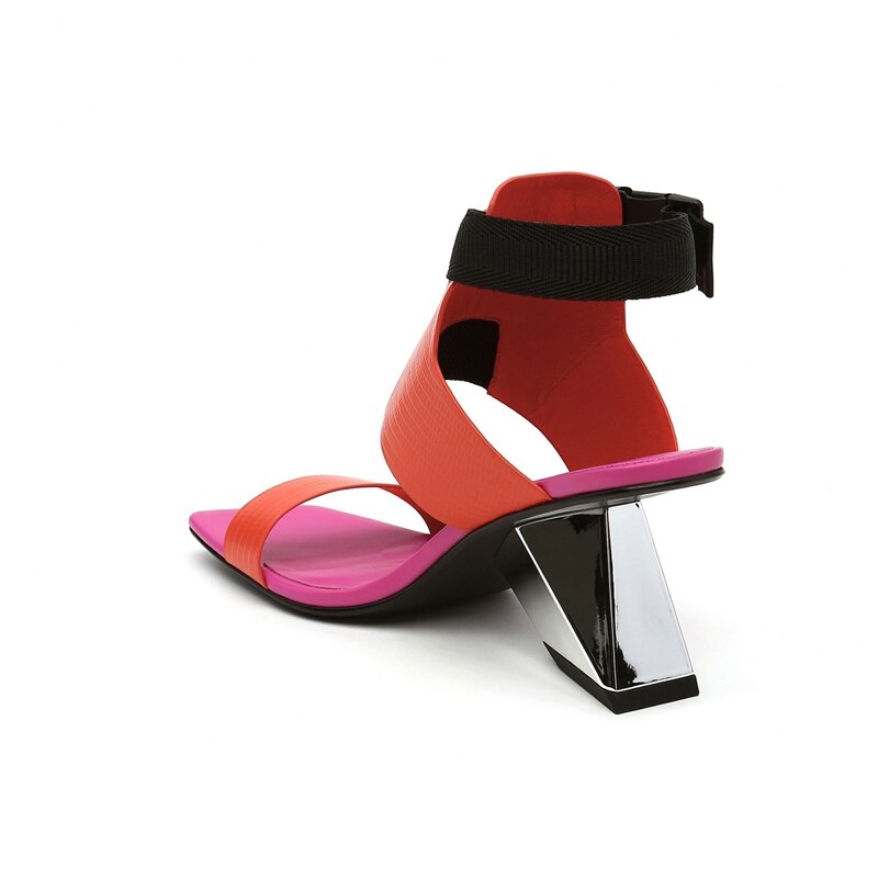 Louisa Color Patchwork Gladiator Sandals - 4 Colors