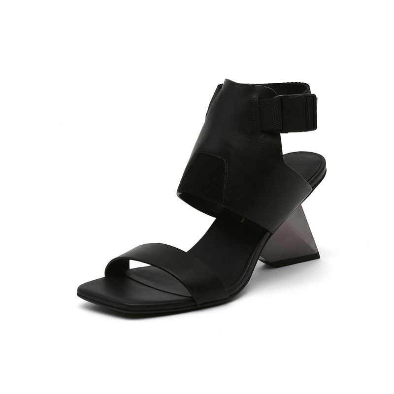 Louisa Color Patchwork Gladiator Sandals - 4 Colors