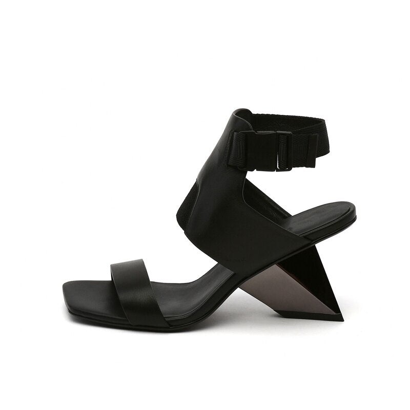 Louisa Color Patchwork Gladiator Sandals - 4 Colors