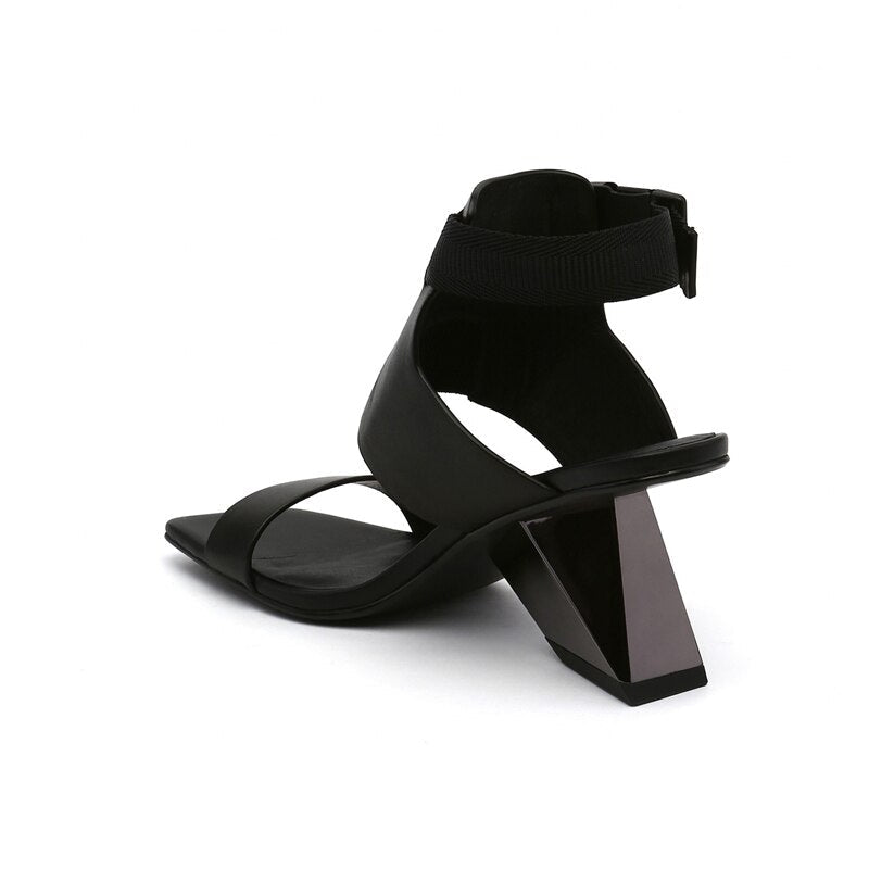 Louisa Color Patchwork Gladiator Sandals - 4 Colors