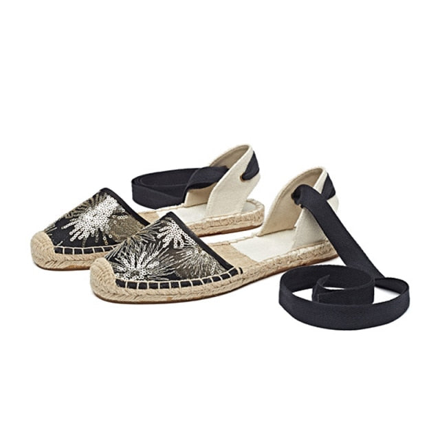 Lucia Lace Espadrille Sandals - 9 Styles