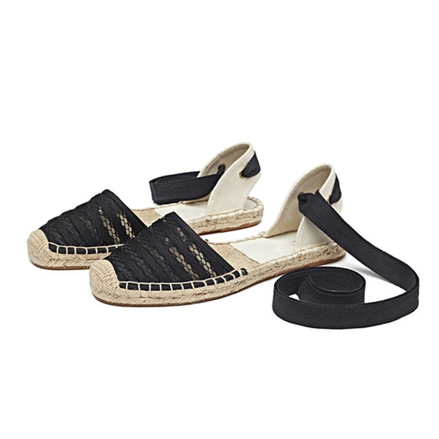 Lucia Lace Espadrille Sandals - 9 Styles