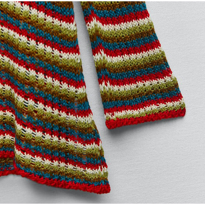 Lumia Zigzag Pattern Crochet Mini Dress