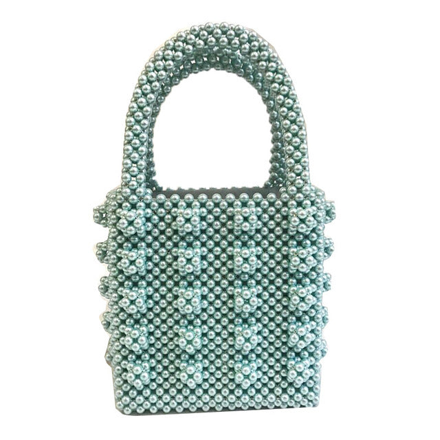 Luxe Pearl Beads Mini Tote - 5 Colors