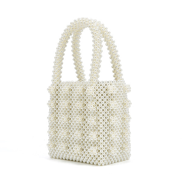 Luxe Pearl Beads Mini Tote - 5 Colors