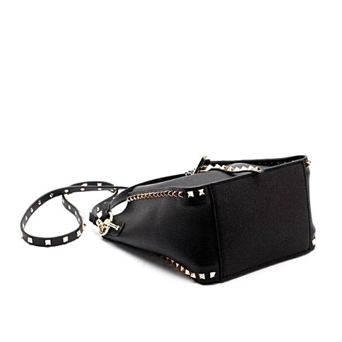 Luxe Riveted Leopard Head Lock Leather Bucket Bag - 7 Colors