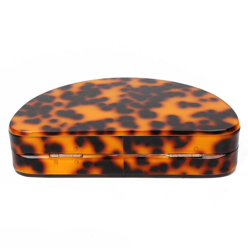 Acrylic Clutch Women Evening Bag Leopard Printing