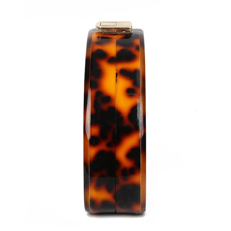 Acrylic Clutch Women Evening Bag Leopard Printing