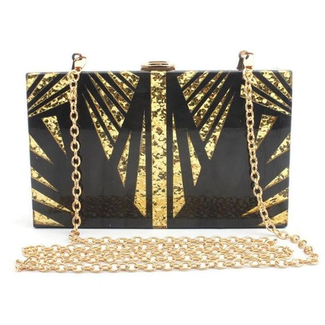 Acrylic Clutches Sequin Pattern Evening Bags