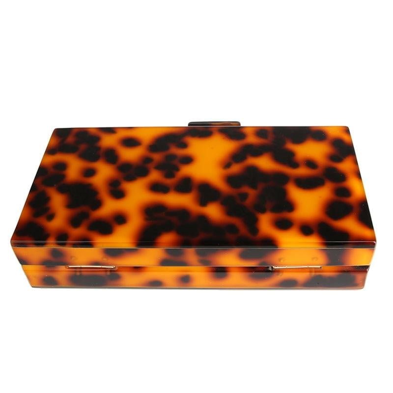 Acrylic Evening Bag Vintage Leopard Print Casual Clutches
