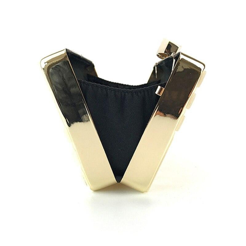 Acrylic Evening Bags Metal Chain Clutches