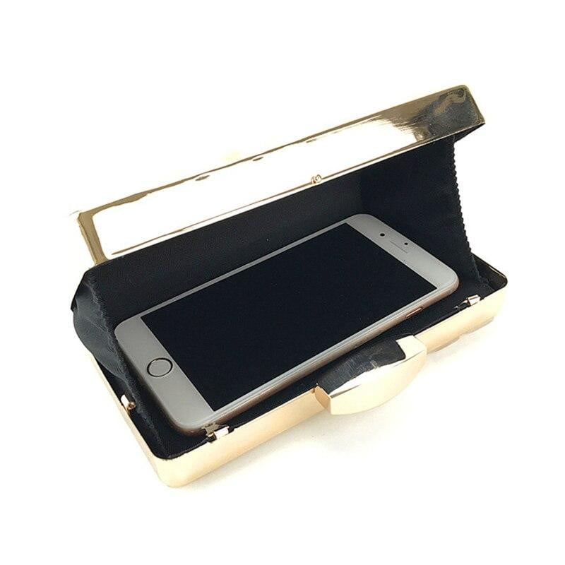 Acrylic Evening Bags Metal Chain Clutches