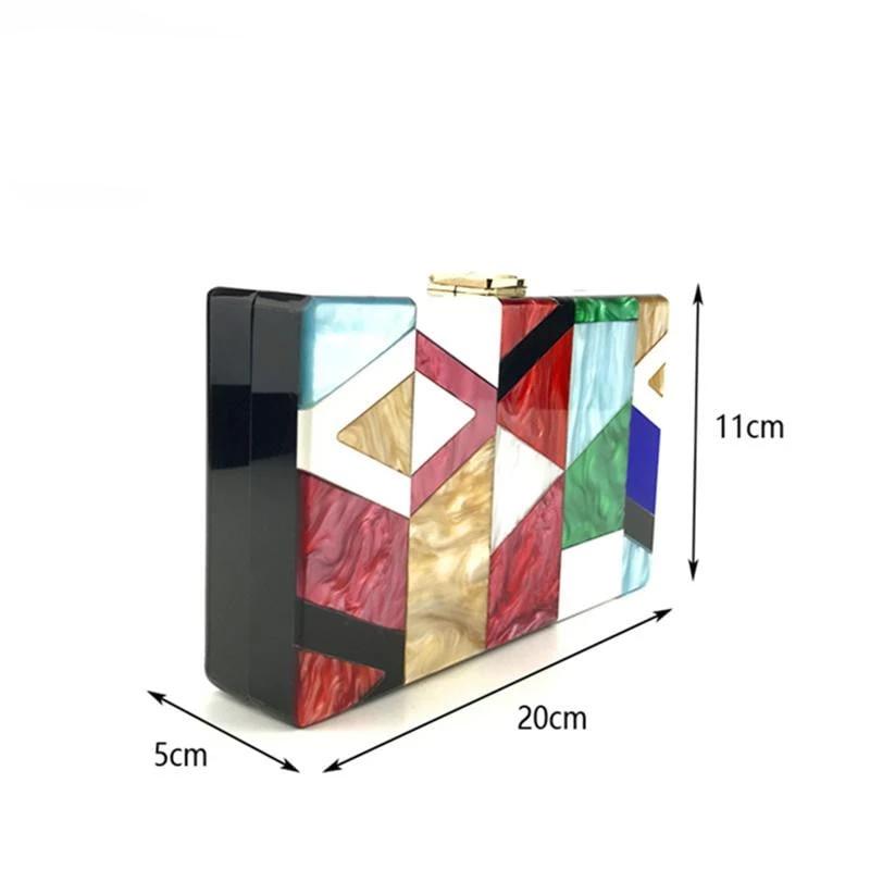 Acrylic Evening Bag Box Bag Clutch