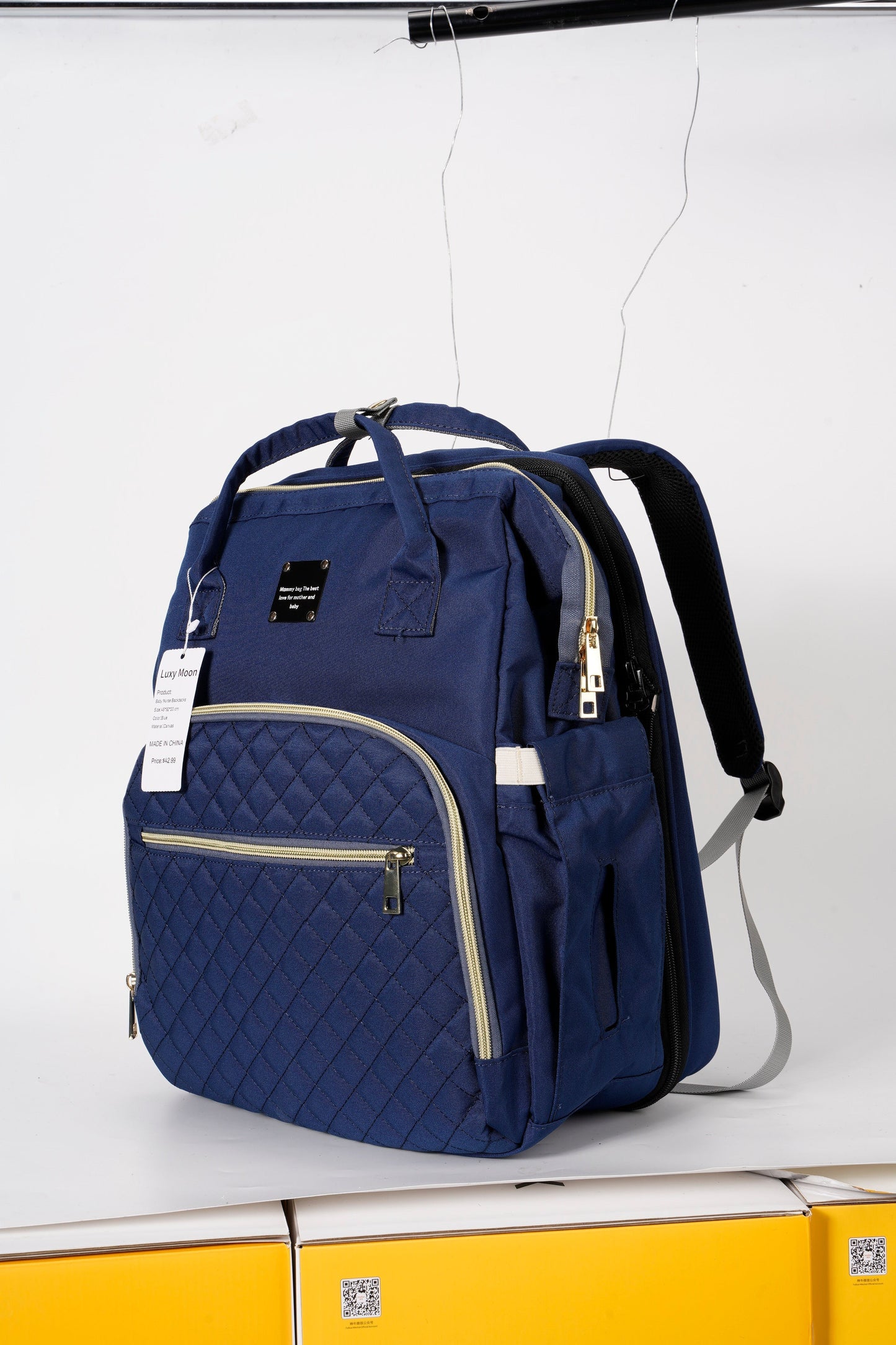 Baby Nurse Backpacks Diaper Bag Backpack Nappy Bag Baby Bags for Mom and Dad Maternity Diaper Bag with USB Charging Port Stroller Straps Thermal Pockets,Water Resistant