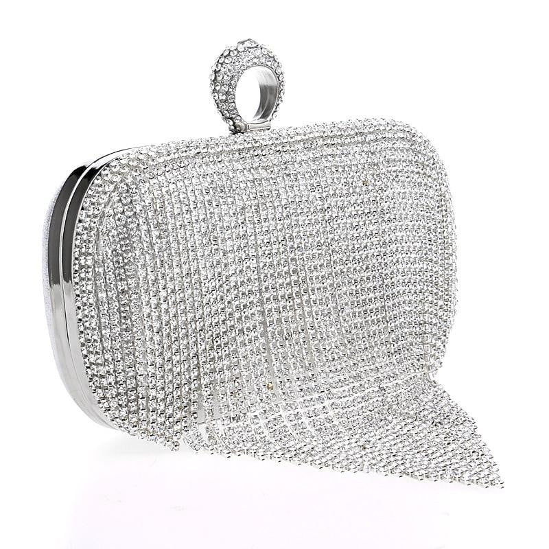 Clutch Bags for Wedding Tassel Diamond Clutch