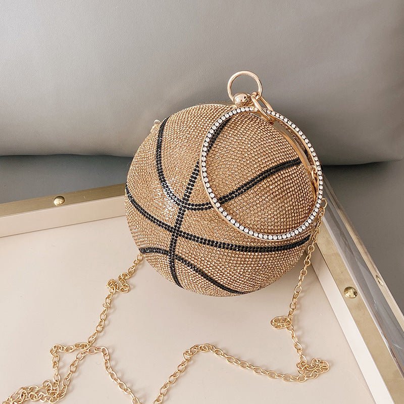 Basketball Clutch Bags for Women Football Shape Wedding Party Purse