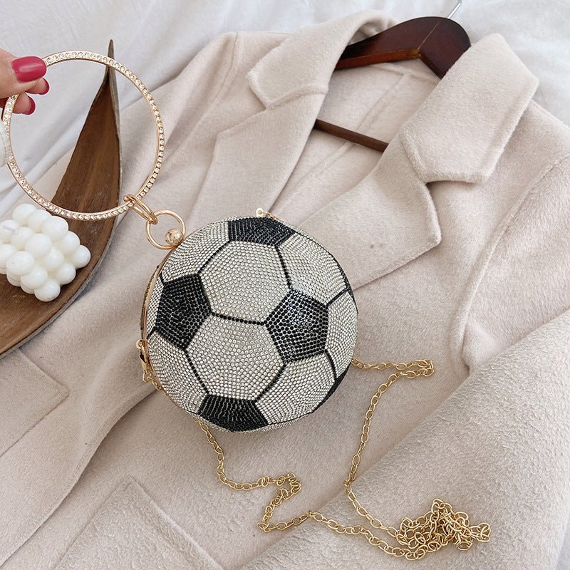 Basketball Clutch Bags for Women Football Shape Wedding Party Purse