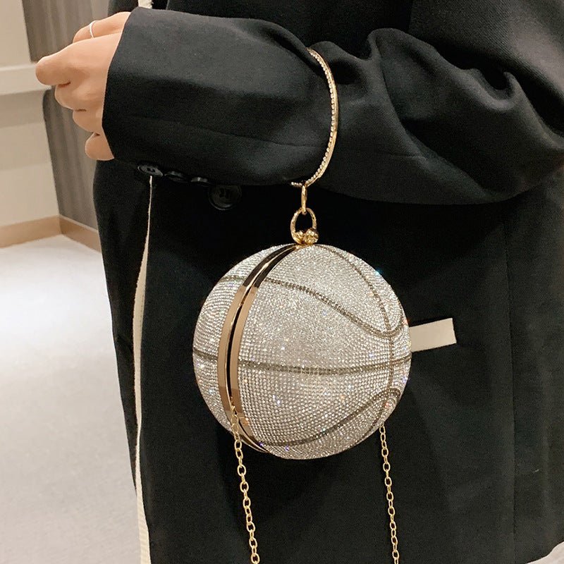 Basketball Clutch Bags for Women Football Shape Wedding Party Purse