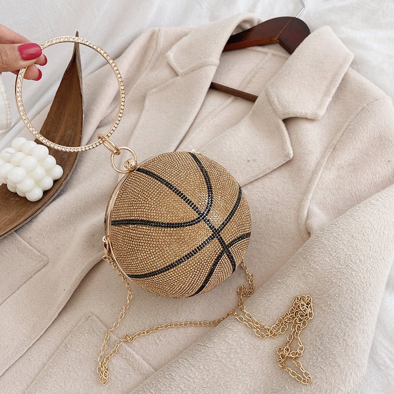 Basketball Clutch Bags for Women Football Shape Wedding Party Purse