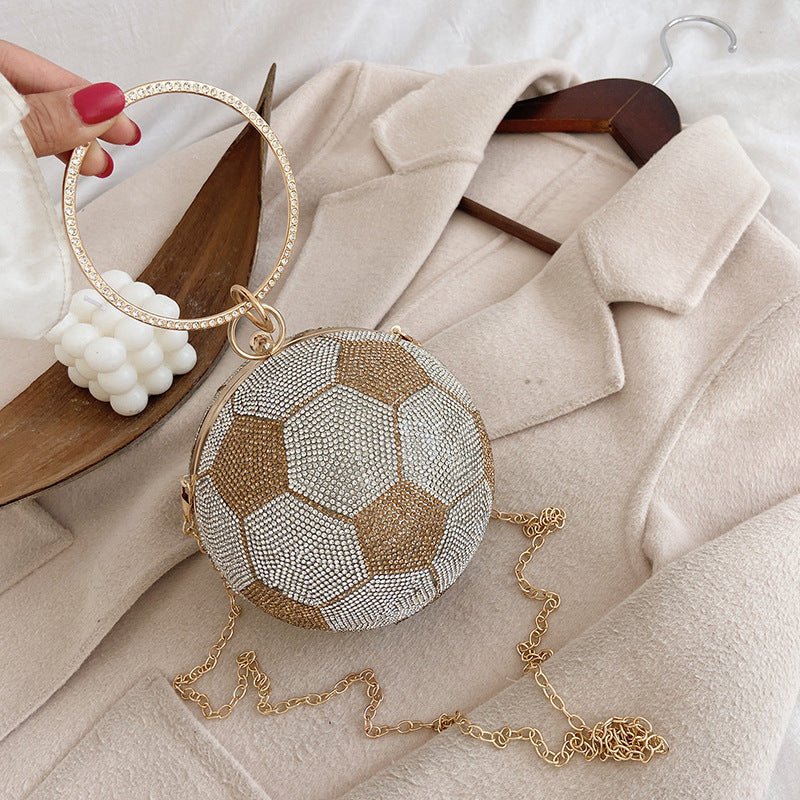 Basketball Clutch Bags for Women Football Shape Wedding Party Purse
