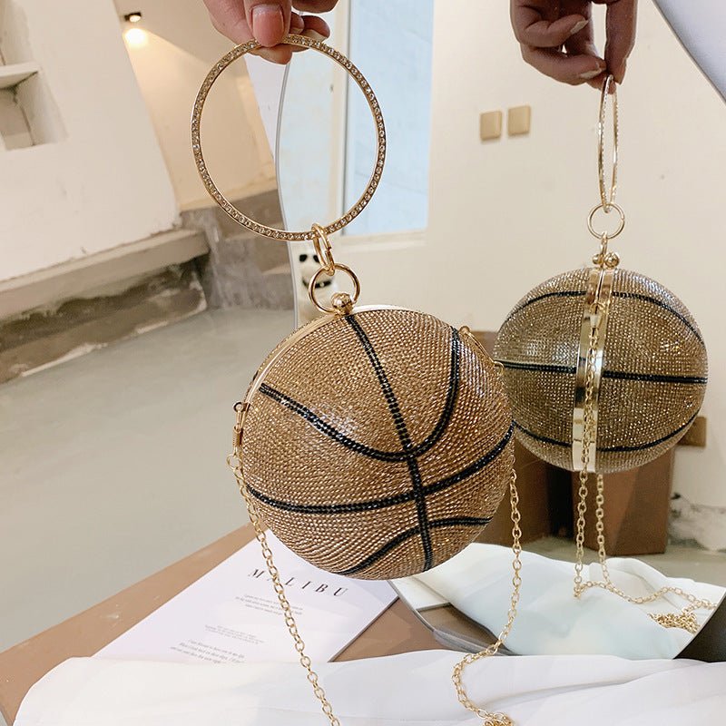 Basketball Clutch Bags for Women Football Shape Wedding Party Purse