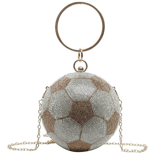 Basketball Clutch Bags for Women Football Shape Wedding Party Purse
