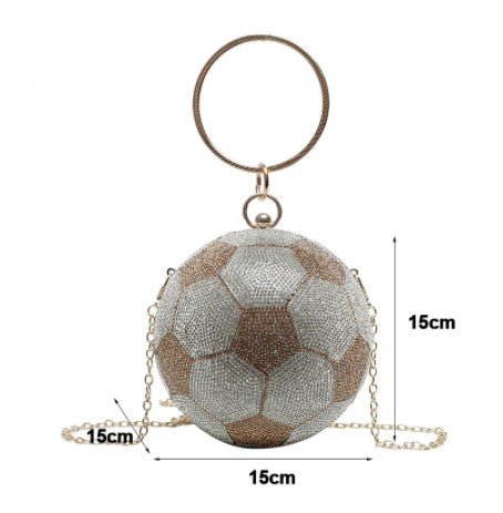 Basketball Clutch Bags for Women Football Shape Wedding Party Purse